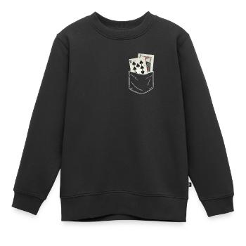 Poker Casino Texas Hold'em Pokerspieler - Kinder Premium Organic Sweatshirt - Schwarz - Vorne - AI Model Kid Female (0cm)