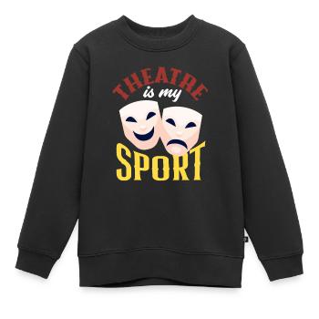 Drôle d’acteur Actrice Cadeau - Sweat Premium enfant bio - noir - Devant - AI Model Kid Female (0cm)
