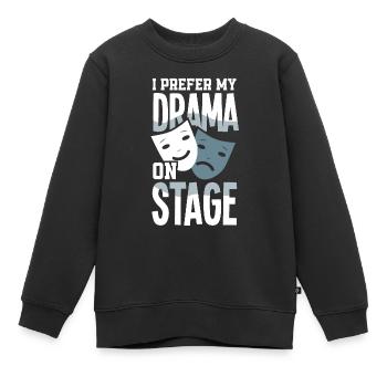 Drôle d’acteur Actrice Cadeau - Sweat Premium enfant bio - noir - Devant - AI Model Kid Female (0cm)
