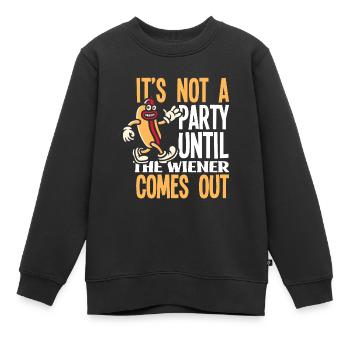 Hot Dog Hot Dogs Liebhaber Geschenk - Kinder Premium Organic Sweatshirt - Schwarz - Vorne - AI Model Kid Female (0cm)