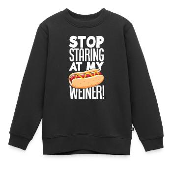 Hot Dog Hot Dogs Liebhaber Geschenk - Kinder Premium Organic Sweatshirt - Schwarz - Vorne - AI Model Kid Female (0cm)