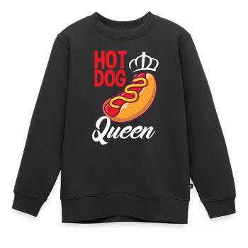 Hot Dog Hot Dogs Liebhaber Geschenk - Kinder Premium Organic Sweatshirt - Schwarz - Vorne - AI Model Kid Female (0cm)