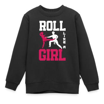 Jiu Jitsu Jiu Jitsu Jiu Jitsu - Sweat Premium enfant bio - noir - Devant - AI Model Kid Female (0cm)