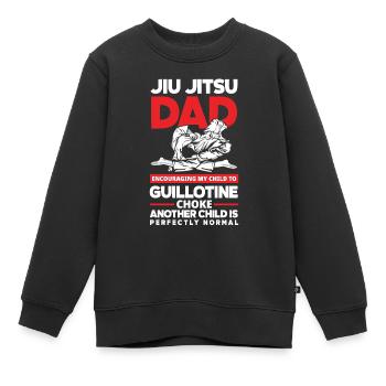Jiu Jitsu Jiu Jitsu Jiu Jitsu - Sweat Premium enfant bio - noir - Devant - AI Model Kid Female (0cm)