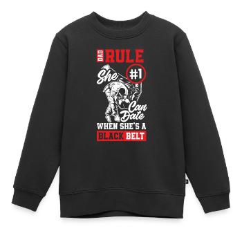 Jiu Jitsu Jiu Jitsu Jiu Jitsu - Sweat Premium enfant bio - noir - Devant - AI Model Kid Female (0cm)