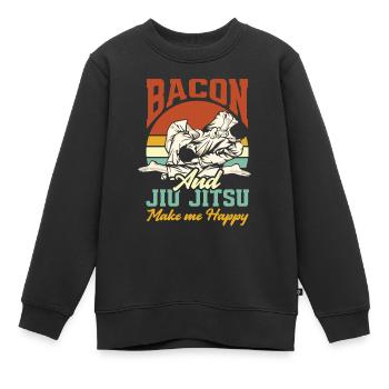 Jiu Jitsu Jiu Jitsu Jiu Jitsu - Sweat Premium enfant bio - noir - Devant - AI Model Kid Female (0cm)