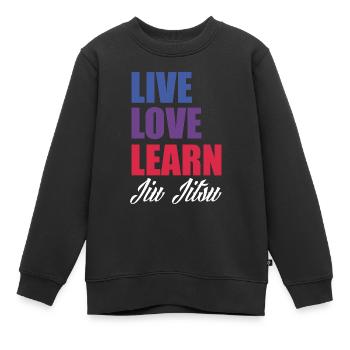 Jiu Jitsu Jiu Jitsu Jiu Jitsu - Sweat Premium enfant bio - noir - Devant - AI Model Kid Female (0cm)