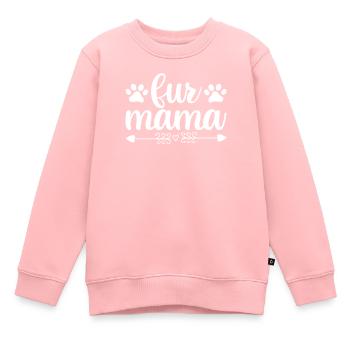 Fell-Mama - Kinder Premium Organic Sweatshirt - Rosa - Vorne - AI Model Kid Female (0cm)
