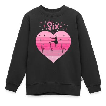 6. Geburtstag Ballett Ballerina Mädchen Tochter - Kinder Premium Organic Sweatshirt - Schwarz - Vorne - AI Model Kid Female (0cm)