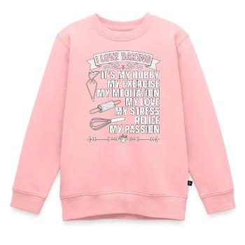 Boulanger J’adore la boulangerie Chef Cupcake Bake - Sweat Premium enfant bio - rose - Devant - AI Model Kid Female (0cm)