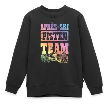 Équipe des pistes de ski Apres - Sweat Premium enfant bio - noir - Devant - AI Model Kid Female (0cm)
