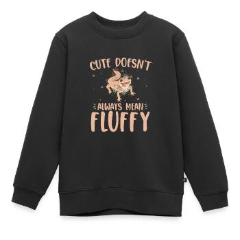 Gecko - Kinder Premium Organic Sweatshirt - Schwarz - Vorne - AI Model Kid Female (0cm)