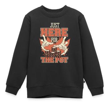 Poker Casino Texas Hold'em Pokerspieler - Kinder Premium Organic Sweatshirt - Schwarz - Vorne - AI Model Kid Female (0cm)