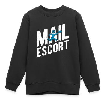 Briefträger Und Paket-Zusteller Für Postboten - Kinder Premium Organic Sweatshirt - Schwarz - Vorne - AI Model Kid Female (0cm)