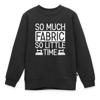 Nähen Und Schneidern Für Näher - Kinder Premium Organic Sweatshirt - Schwarz - Vorne - AI Model Kid Female (0cm)