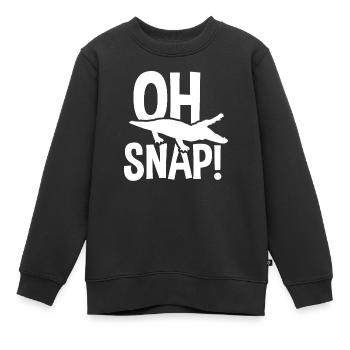 Alligator Alligatoren Krokodil Krokodile - Kinder Premium Organic Sweatshirt - Schwarz - Vorne - AI Model Kid Female (0cm)