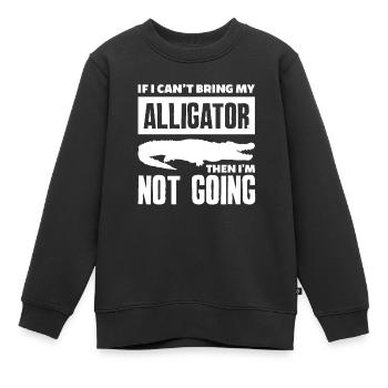 Alligator Alligatoren Krokodil Krokodile - Kinder Premium Organic Sweatshirt - Schwarz - Vorne - AI Model Kid Female (0cm)