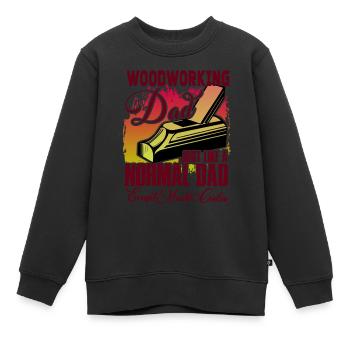 Forestier Industrie du bois Bûcheron - Sweat Premium enfant bio - noir - Devant - AI Model Kid Female (0cm)