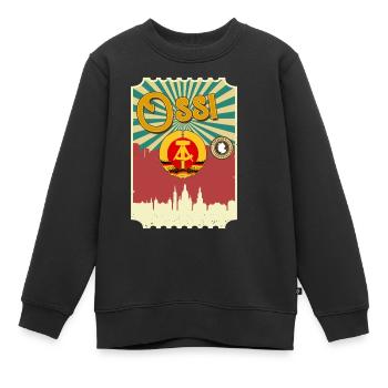 Allemagne de l’Est Cadeau Est Ossi RDA Ostalgie - Sweat Premium enfant bio - noir - Devant - AI Model Kid Female (0cm)