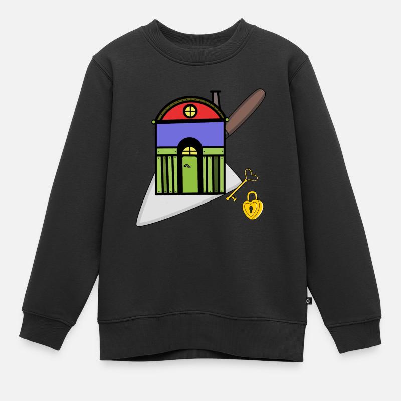 Maçon truelle artisan maison constructeur construction - Sweat Premium enfant bio - noir