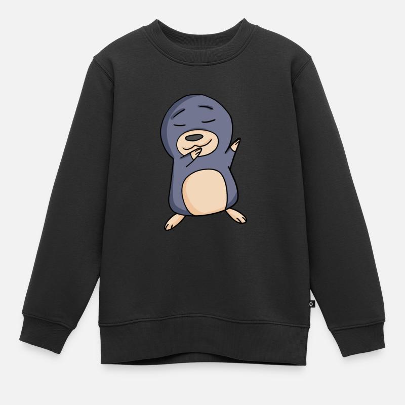 Maulwurf - Kinder Premium Organic Sweatshirt - Schwarz