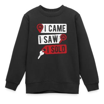Immobilien-Händler Für Immobilien-Makler - Kinder Premium Organic Sweatshirt - Schwarz - Vorne - AI Model Kid Female (0cm)