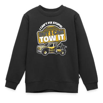Dépanneuse Dépanneuse - Sweat Premium enfant bio - noir - Devant - AI Model Kid Female (0cm)