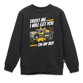 Dépanneuse Dépanneuse - Sweat Premium enfant bio - noir - Devant - AI Model Kid Female (0cm)
