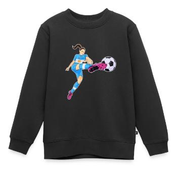 Argentinan National Soccer Team I Football - Kinder Premium Organic Sweatshirt - Schwarz - Vorne - AI Model Kid Female (0cm)