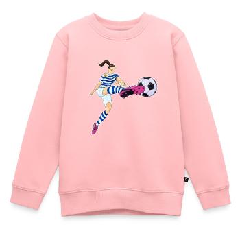 Uruguay National Soccer Team I Football Uruguay - Kinder Premium Organic Sweatshirt - Rosa - Vorne - AI Model Kid Female (0cm)