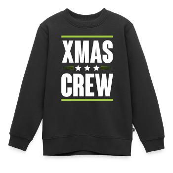 Xmas Crew - Kinder Premium Organic Sweatshirt - Schwarz - Vorne - AI Model Kid Female (0cm)