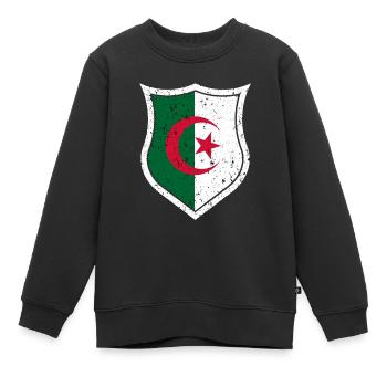 Algerien - Kinder Premium Organic Sweatshirt - Schwarz - Vorne - AI Model Kid Female (0cm)