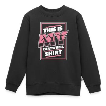 Turnen Turner - Kinder Premium Organic Sweatshirt - Schwarz - Vorne - AI Model Kid Female (0cm)