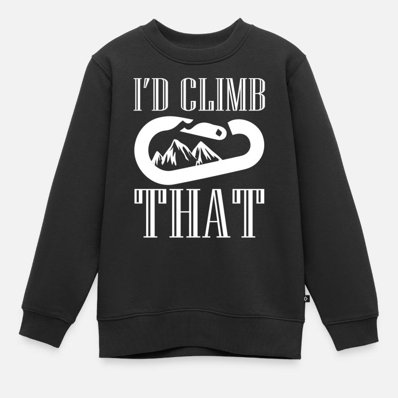bouldering - Kinder Premium Organic Sweatshirt - Schwarz