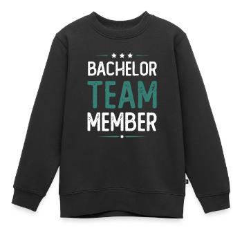 Bachelor Team - Kinder Premium Organic Sweatshirt - Schwarz - Vorne - AI Model Kid Female (0cm)