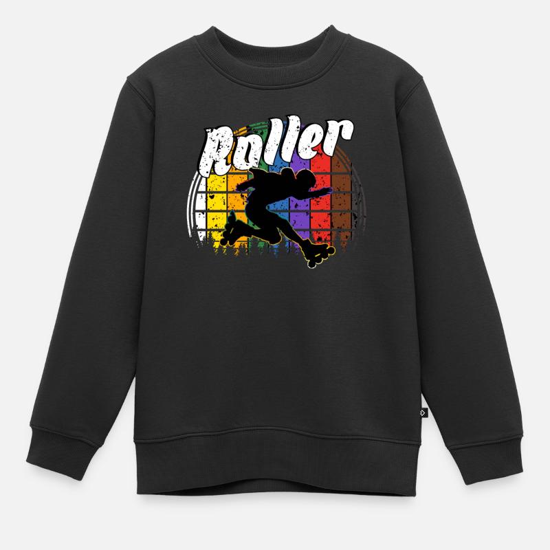 Rollerblades - Kinder Premium Organic Sweatshirt - Schwarz