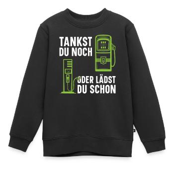 Station de recharge pour voiture électrique Station de remplissage de voiture électrique - Elekt - Sweat Premium enfant bio - noir - Devant - AI Model Kid Female (0cm)