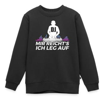 DJ Auftritt Auflegen - Kinder Premium Organic Sweatshirt - Schwarz - Vorne - AI Model Kid Female (0cm)