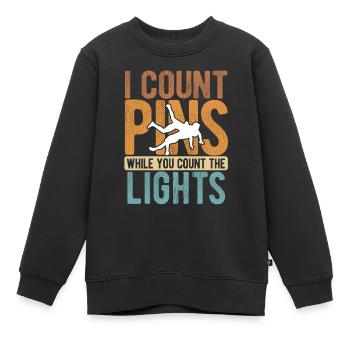 Grappling Martial Arts Wrestling - Kinder Premium Organic Sweatshirt - Schwarz - Vorne - AI Model Kid Female (0cm)