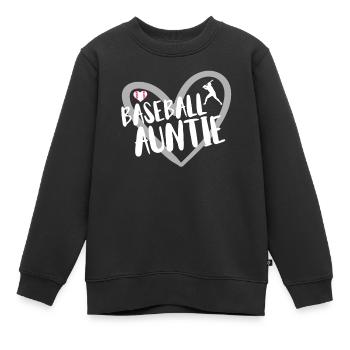 Baseball Für Baseballspieler - Kinder Premium Organic Sweatshirt - Schwarz - Vorne - AI Model Kid Female (0cm)