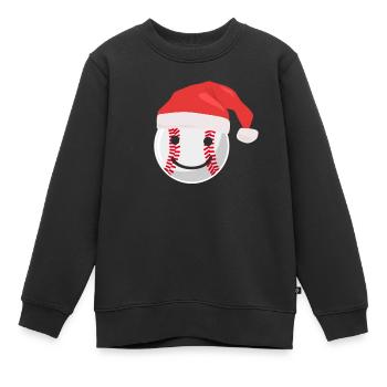 Baseball Für Baseballspieler - Kinder Premium Organic Sweatshirt - Schwarz - Vorne - AI Model Kid Female (0cm)