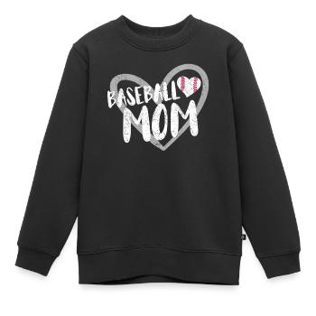 Baseball Für Baseballspieler - Kinder Premium Organic Sweatshirt - Schwarz - Vorne - AI Model Kid Female (0cm)