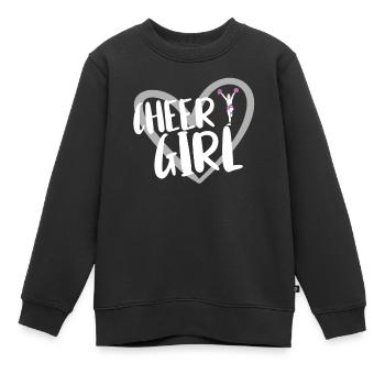 Cheerleader Cheerleading - Kinder Premium Organic Sweatshirt - Schwarz - Vorne - AI Model Kid Female (0cm)
