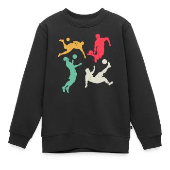 Soccer Sports Soccer Game - Soccer Players - Kinder Premium Organic Sweatshirt - Schwarz - Vorne - AI Model Kid Female (0cm)