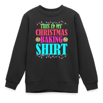 Weihnachten Kostüm - Kinder Premium Organic Sweatshirt - Schwarz - Vorne - AI Model Kid Female (0cm)