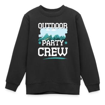 Équipe de fête en plein air - Sweat Premium enfant bio - noir - Devant - AI Model Kid Female (0cm)