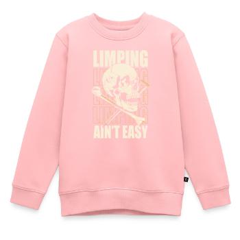 Rétablissez-vous Pied cassé Os cassé - Sweat Premium enfant bio - rose - Devant - AI Model Kid Female (0cm)