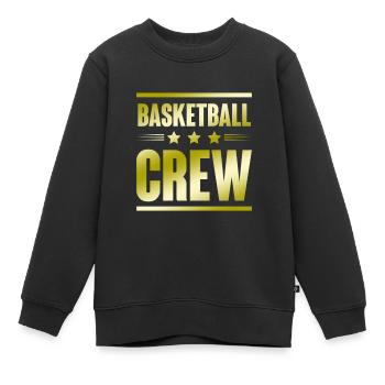 Équipe de basket-ball - Sweat Premium enfant bio - noir - Devant - AI Model Kid Female (0cm)