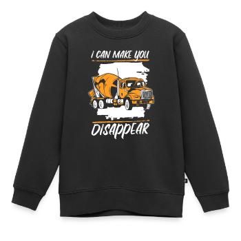 Polisseuse à béton Pavé de béton Ouvrier de la construction Beton Zeme - Sweat Premium enfant bio - noir - Devant - AI Model Kid Female (0cm)