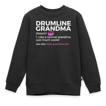 Drumline Trommeln Geschenk - Kinder Premium Organic Sweatshirt - Schwarz - Vorne - AI Model Kid Female (0cm)